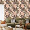 Wallpaper Flowers with leaves vintage style for living room and bedroom 50x1000