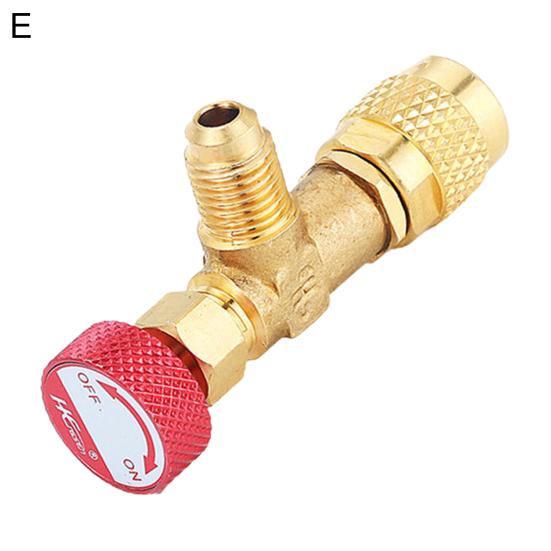 R410/R22 предохранительный клапан герметичный латунь 1/4 5/16 дюймов кондиционер заправочный шланг клапан адаптер холодильный инструмент кондиционер