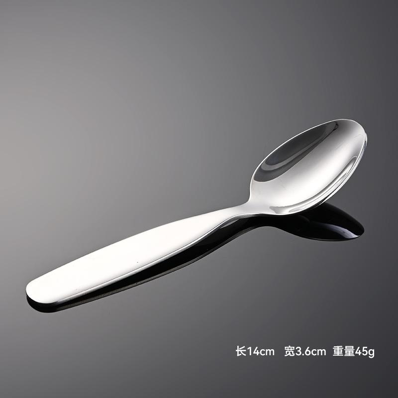 Детская посуда из нержавеющей стали 316 с квадратной ручкой, креативная ложка и вилка, детская маленькая ложка, маленькая вилка, обучение кормлению, прикорм