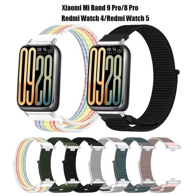 Нейлоновый ремешок для Redmi Watch 5 4 Ремешок для Mi Band 9Pro 8Pro Браслет Спортивный ремешок