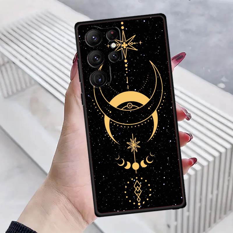 Чехол для телефона с узором «Космическое звездное небо» для Samsung Galaxy S26 S25 S24 S23 S22 S21 S20 Ultra Plus FE 5G, черный, мягкий ТПУ