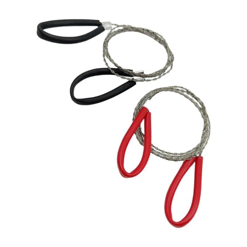 652F 2Pcs Steel Wire Handsaw For Woodworking Cutting Ergonomic Portable Gardening Construction Applications