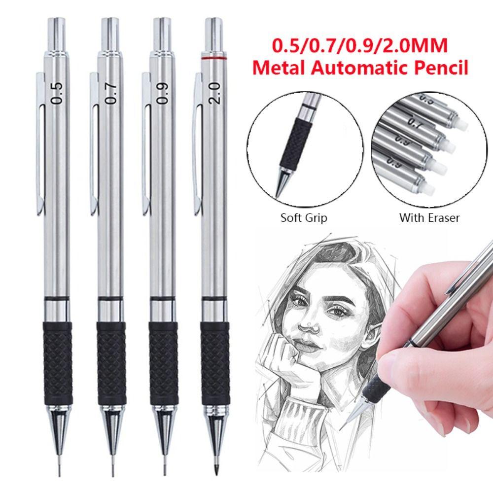 Soft Grip Automatic Pencil 0.5/0.7/0.9/2.0MM Sketch Pencil Movable Pencil Sketch Comics Design