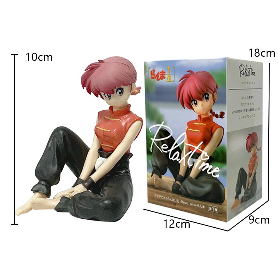 НОВИНКА В НАЛИЧИИ 10 см Ranma 1/2 Тэндо Аканэ Ранма ПВХ Аниме Фигурка Периферия Каваи Сидячие Игрушки Настольные Украшения для Автомобиля Модель Подарки