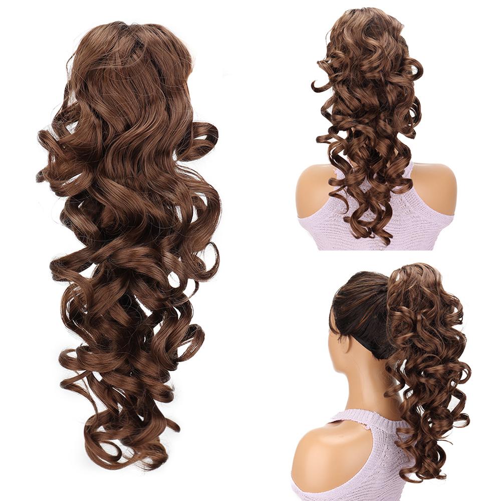 Синтетические большие вьющиеся накладные хвосты, элегантные хвосты-когти для женщин, простые в использовании и стильные накладные волосы, аксессуары для волос