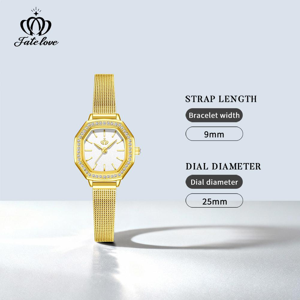 FATE LOVE Brand Women's Fashion Quartz Watch Waterproof 924