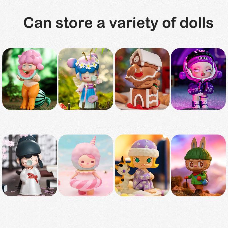 Складная акриловая таинственная коробка для хранения витрина рамка одинарная прозрачная кукольная коробка