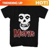 Новая модная футболка в стиле панк Misfits, ретро, уличный стиль, с рисунком черепа, унисекс