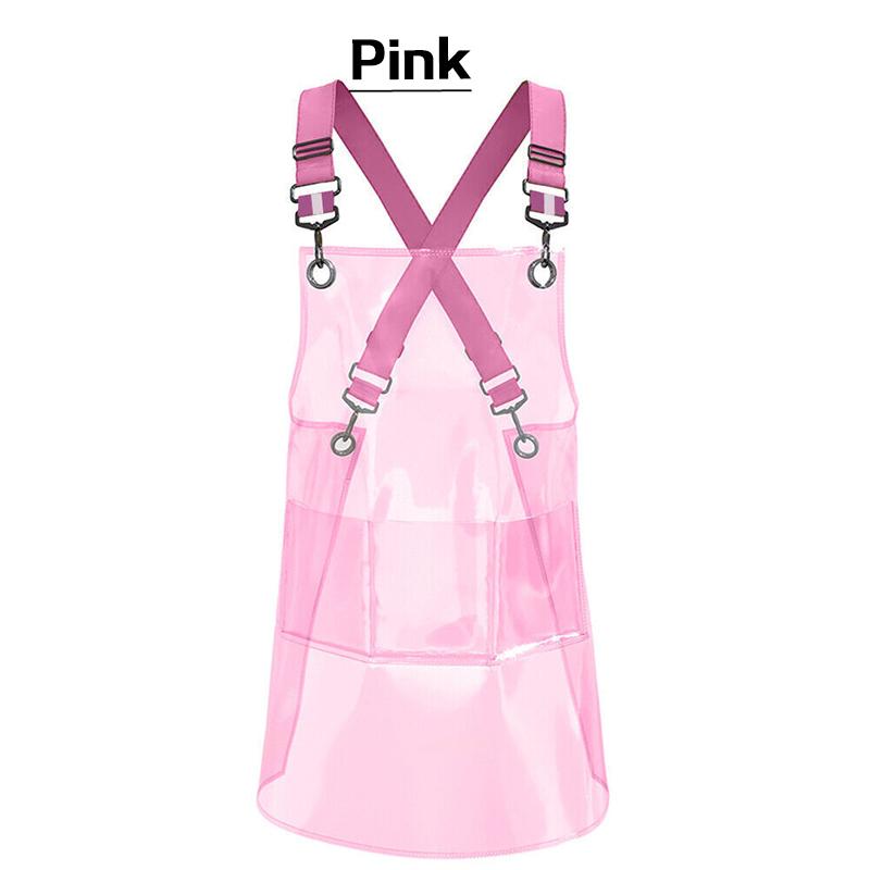 Прозрачный фартук для парикмахера, парикмахера, шеф-повара, водонепроницаемый маслостойкий фартук