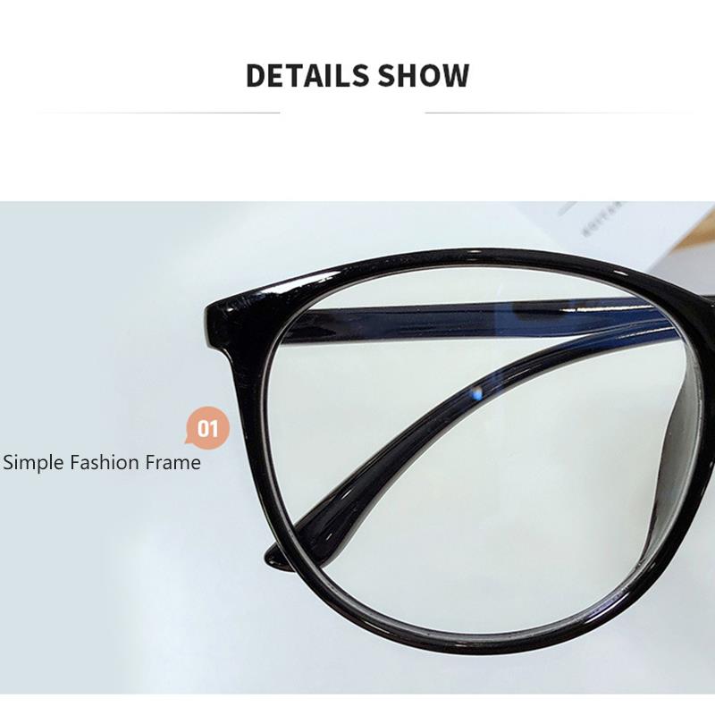 Fashion Finished Myopia Glasses Women Men Oversized Transparent Shortsighted Prescription Glasses Diopter -1.0 1.5 2.0 2.5 To -6.0