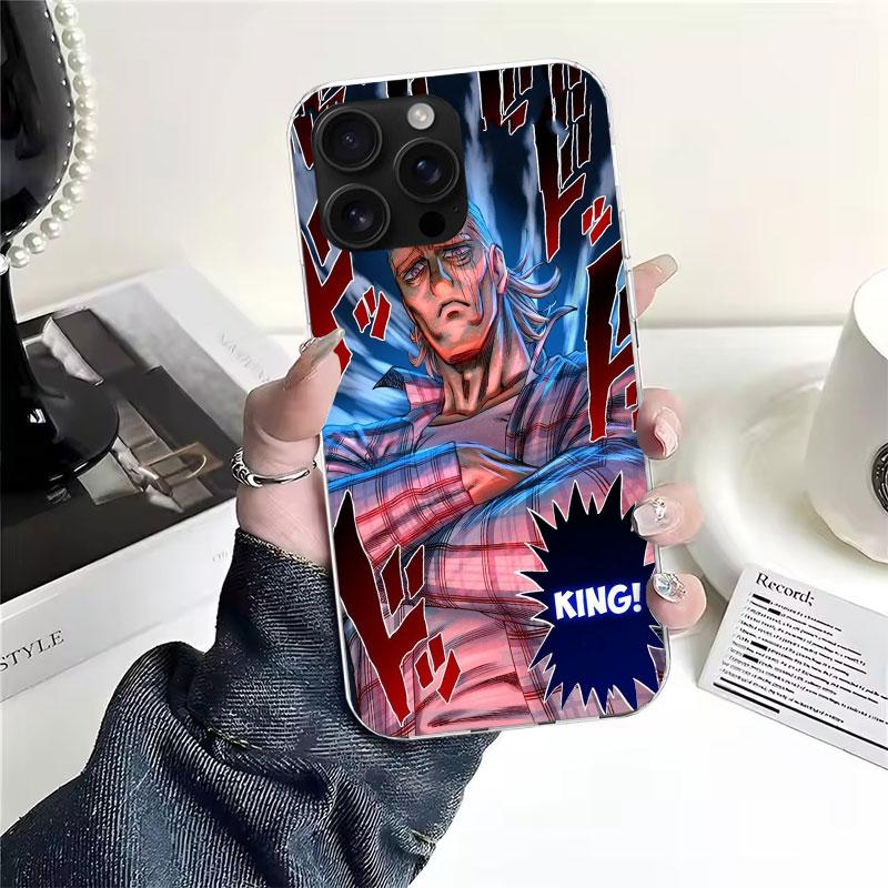 One P-Punch-Man Saitama King Soft Phone Case For IPhone 11 17 Air 16E 16 Pro Max 15 + 14 Plus 13 Mini 12 Apple 7 SE 8 Fundas Coq