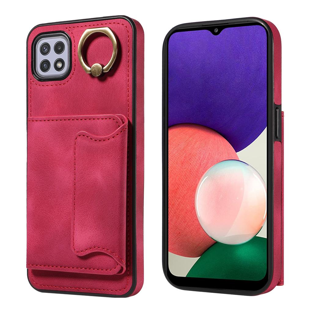 Для Samsung Galaxy A22 (4G),Samsung Galaxy A22 5G Кольцо Кронштейн Держатель Карты Слоты Крышка Чехол Для Телефона