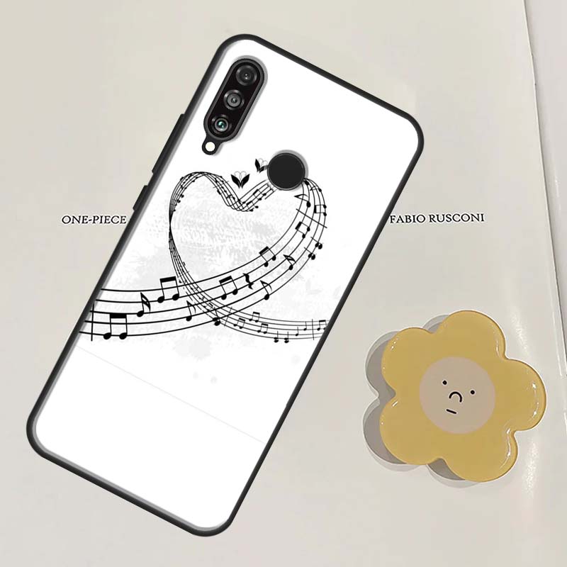 Символ Музыкальная нота Пианино Для Huawei Nova Y60 Y70 Y90 Y61 Y91 3i 7i 8i 11i Nova 9 10 SE 11 Pro P20 P40 P30 Lite Чехол