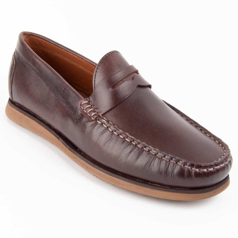 Mocasín De Piel Para Hombre. Purapiel Mocca7 102735