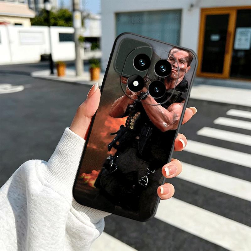 Terminator Arnold Schwarzenegger Soft Phone Case for Xiaomi Redmi Note 12 13 14 15 Pro Plus 11 12S 11S 11T 10 4G Black Cover Bac