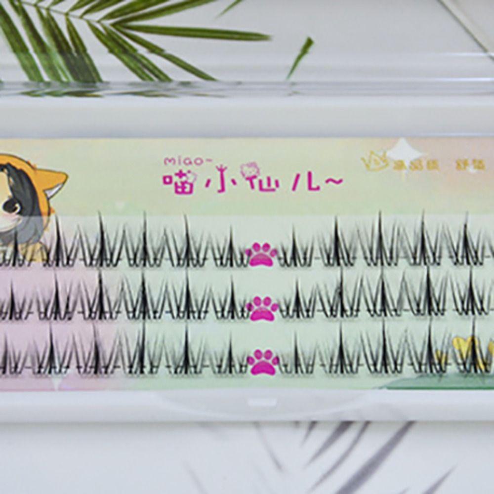 Наращивание ресниц Индивидуальные пучки ресниц DIY Сегментированные ресницы Пучки DIY