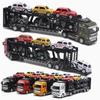 1:48 Alloy Car Exquisite Workmanship Wear-resistant Stylish Car Carrier Series Model For Boy XiXi