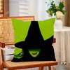 WWicked Musical Green Pink Print Polyester Pillow Case for Valentine gift Home Sofa Cushion Cover Decoration Custom