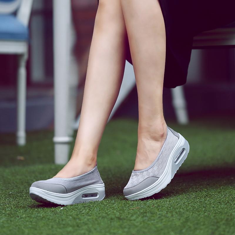 Women's Casual Platform Sneakers with Wedge Design - Comfortable for Long Wear, Available In Various Colors and Sizes Up To 42