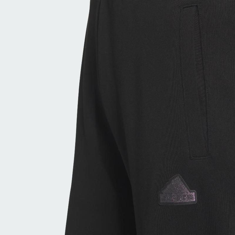 adidas FW24 Серия спортивных костюмов с небольшим логотипом, модные удобные универсальные трикотажные спортивные брюки с эластичными манжетами, женские плавки черного цвета JJ3561