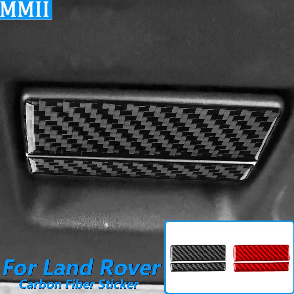 For Land Rover Range Rover Evoque 2012-2015 Carbon Fiber Co-pilot Storage Box Switch Panel Trim Cover Car Accessories Sticker