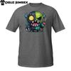 Half Green Angry Monster T-Shirt | Glowing Eye Plush Horror With Knife Design