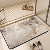Коврик для ванной комнаты с мраморной диатомовой грязью, быстросохнущий, впитывающий коврик для входной двери в туалет, нескользящий коврик для туалета