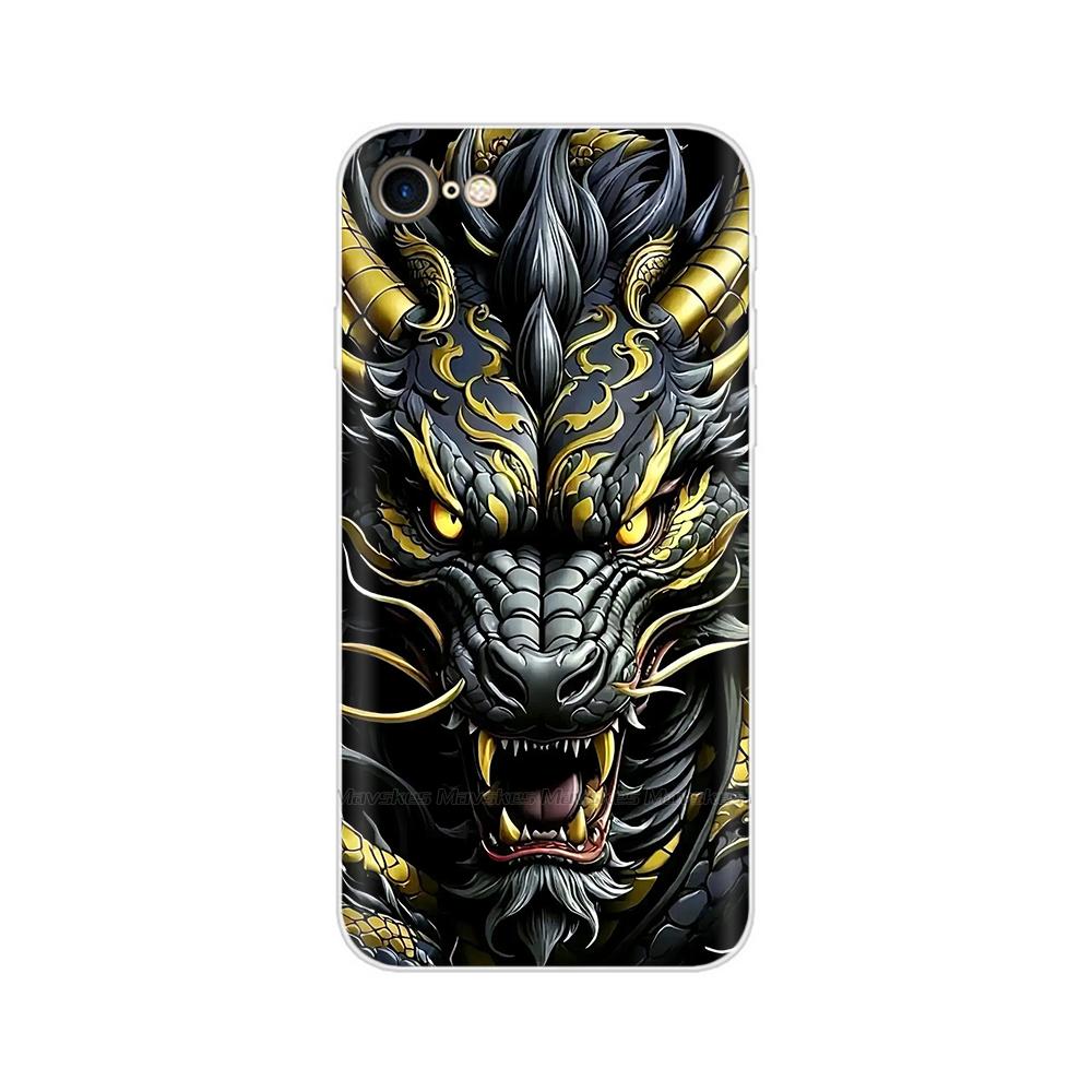 Чехол для iPhone SE 2020 Модный Мультяшный Мягкий ТПУ Задняя Крышка Для iPhone SE Прозрачный Силиконовый Корпус Защитные Чехлы Для iPhoneSE