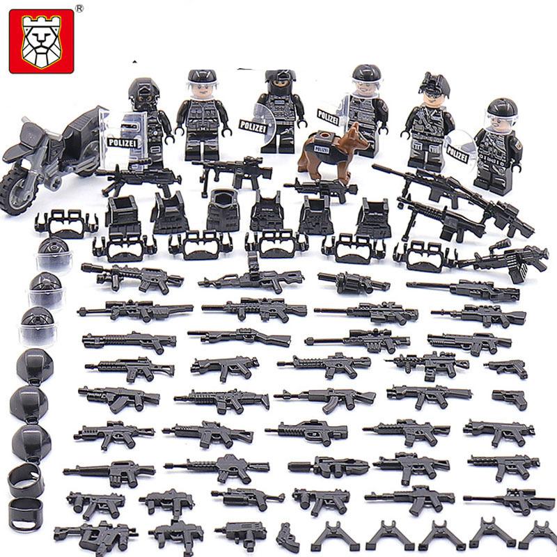 TBS47-52 Frontier Defense Ninth Brigade Small Army Off-Road Motorcycle Military Equipment Building Blocks