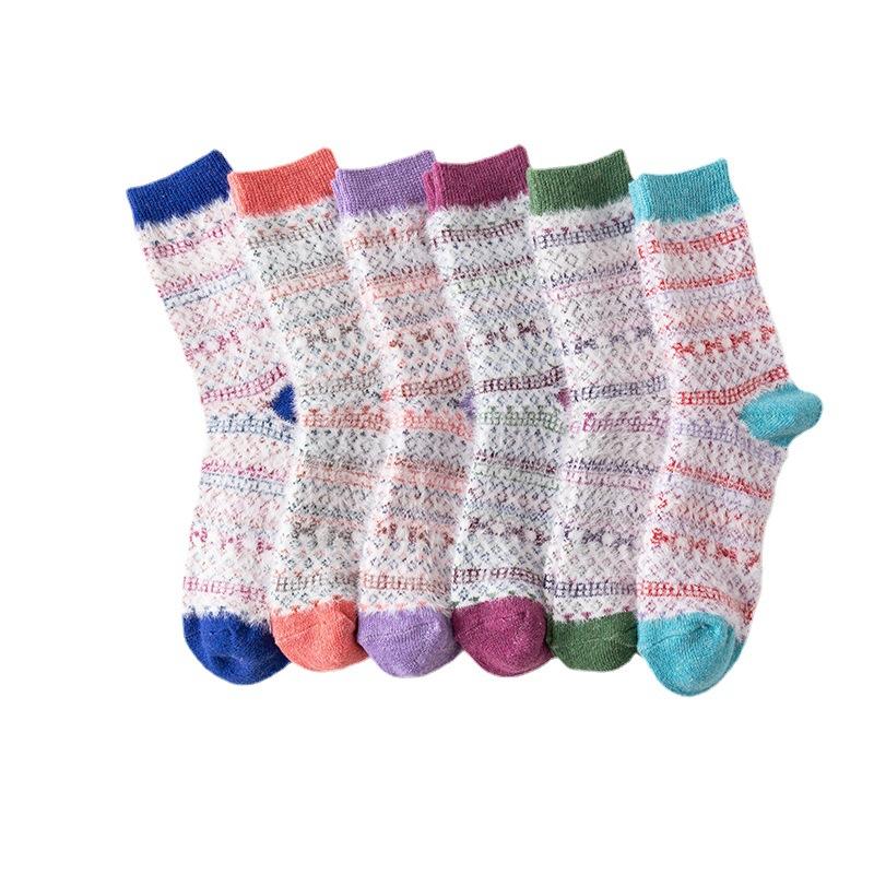 3 пары зимних новых женских толстых теплых носков-гольфов из искусственного норкового кашемира и кроличьей шерсти