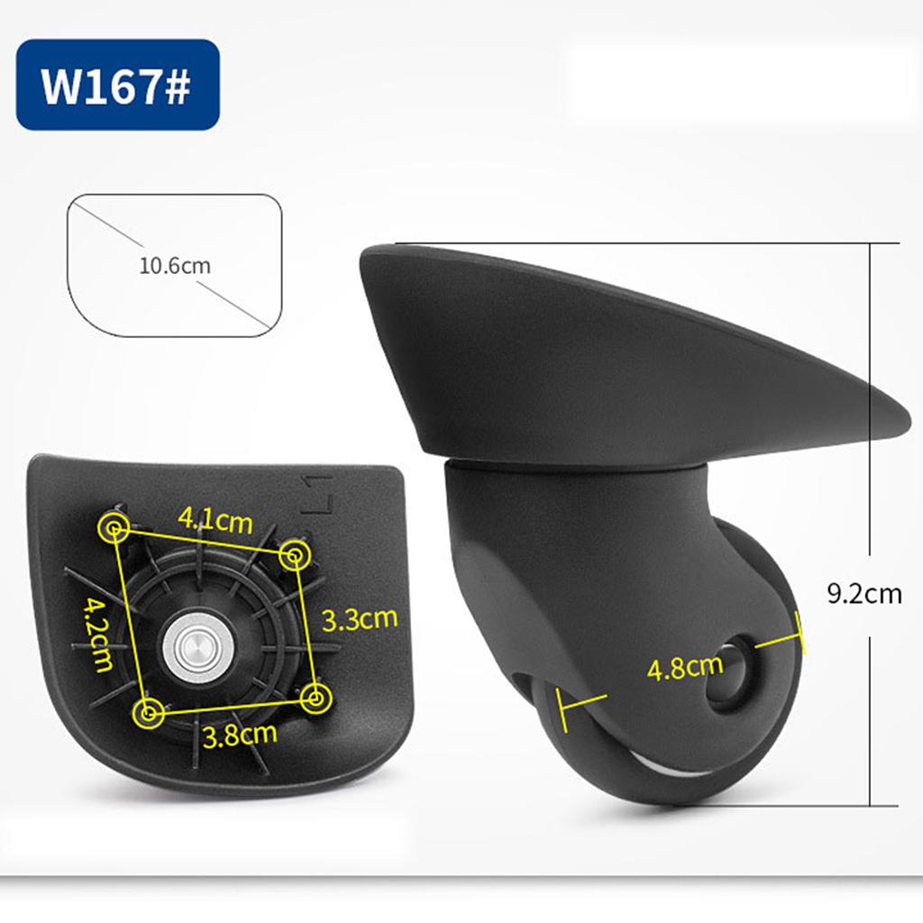 Прочные запасные колеса для багажа, отремонтируйте свой чемодан с помощью плавно вращающихся на 360° деталей и аксессуаров