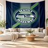 Seattle Seahawks Wall Tapestry, Soft Fabric Wall Hanging, Decorative Backdrop For Bedroom Home Wall Art