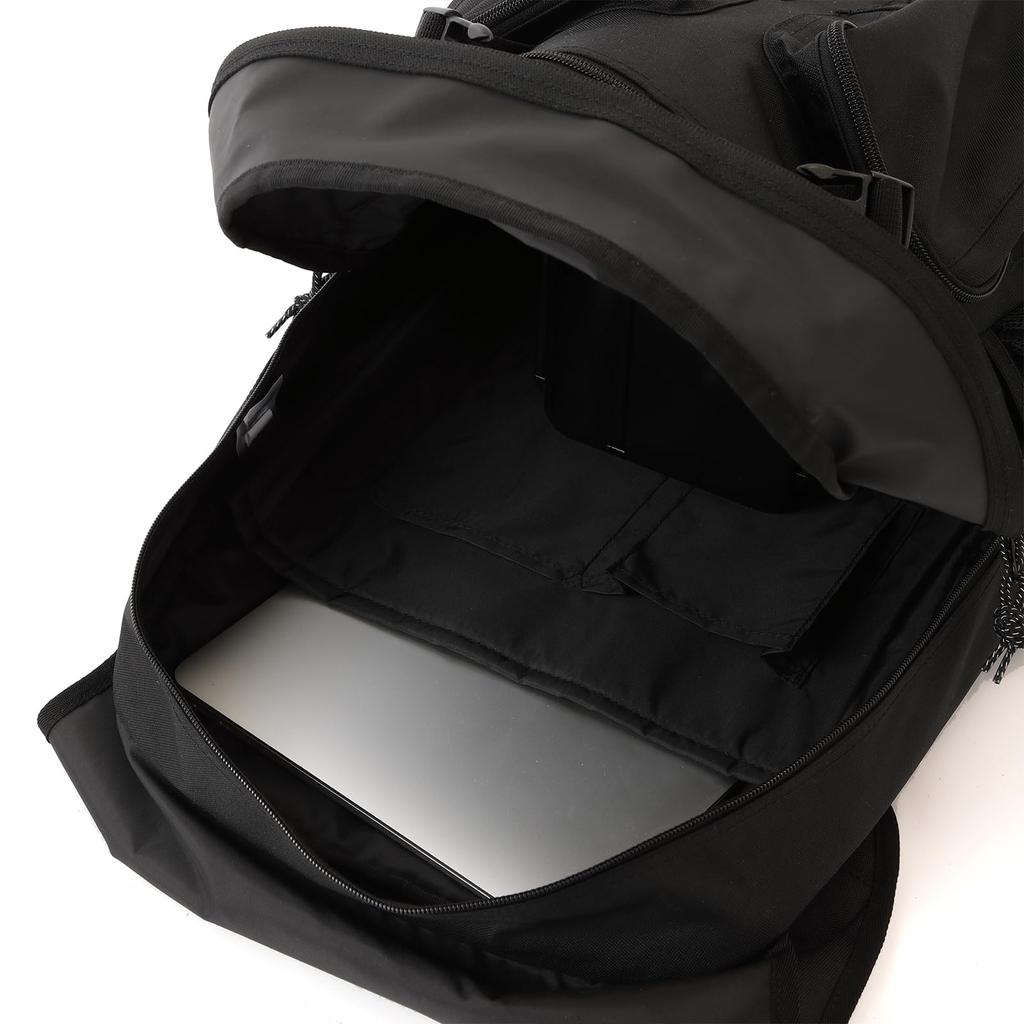 Backpack B4 size storage inch PC storage 32L flap type 1 compartment school bag school backpack Black x Purple x Sky H48 x W33 x D16cm [Adidas] 15.6