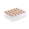 Chocople Small Cork Bottles, Mini Bottles with Cork Stoppers, Glass Bottles, Storage Containers, Small Item Storage, Set of 20 (3ml)
