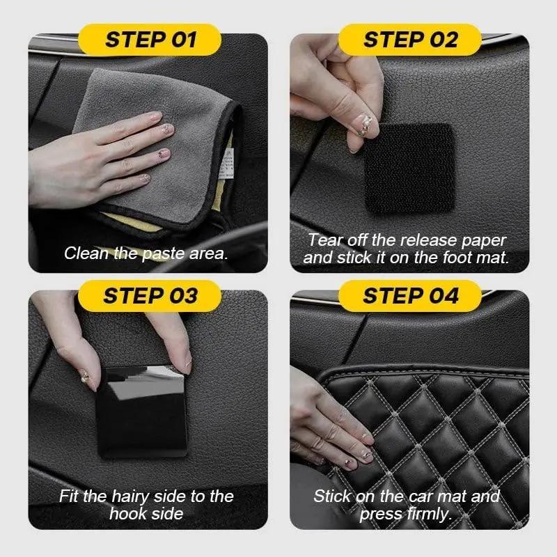 60pcs Suitable for Car Carpet Pads Tape Adhesive Dashboard Pad Attaches Double-sided Fixed Stickers High Viscosity Floor Mat DIY Art