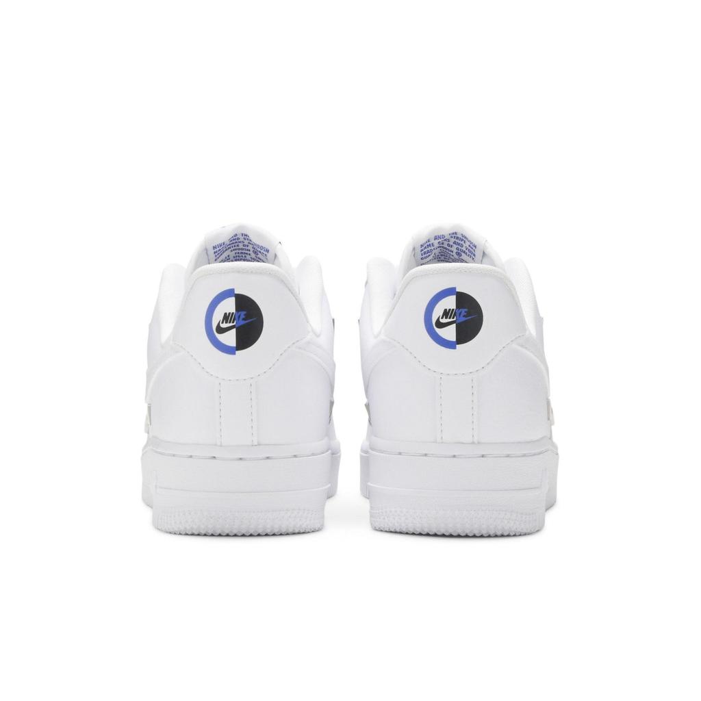 Nike Womens Air Force 1 '07 LX 'Sisterhood - White Metallic Silver' (women's sizes) White / Hyper Royal / Black / White Skateboard Shoes
