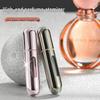 Refillable Press-Type Perfume Atomizer: Portable, High-End, Hydrating, Recyclable, Rotating Transparent Design