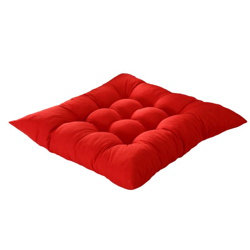 1PC Polyester Soft Cushions Solid Color Square Garden Chunky Home Textile Chair Cushion Thick Seat Pads Home Decoration