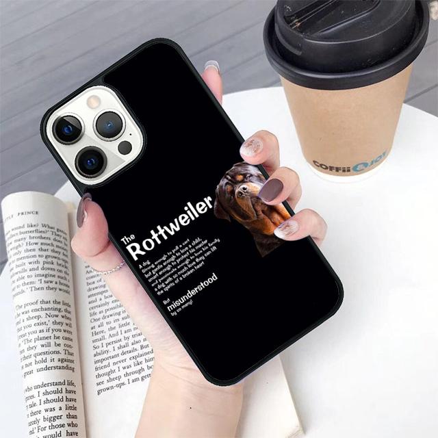 Милый пес ротвейлер Чехол для телефона Cover Для iPhone 17 Air 16 15 14 Plus Для apple 16 11 12 13 Pro Ma coque
