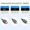 Качественный кабель 8K HDMIsto Mini HDMI с эргономичным дизайном для удобного подключения и отключения обеспечивает стабильную передачу сигнала
