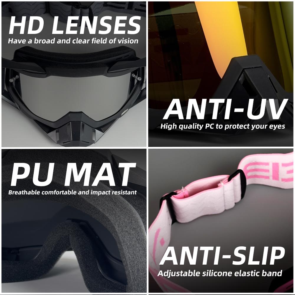 Очки для мотокросса, солнцезащитные очки для мотоциклистов, мужская маска для MTB, квадроцикла, ветрозащитная защита, лыжи, велоспорт, гонки, внедорожные очки