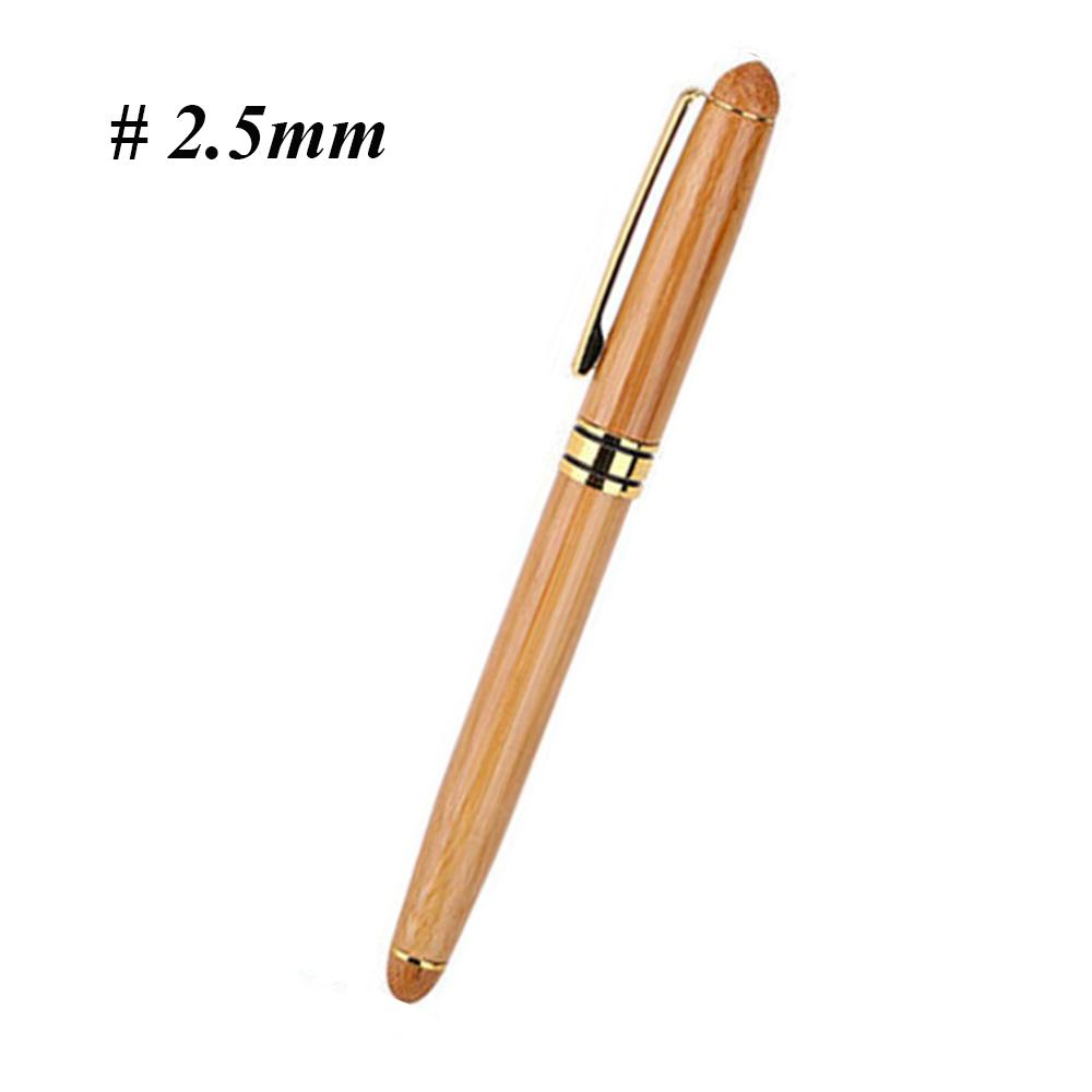 0.7mm-2.9mm Art Fine Nib Calligraphy Stationery Broad Stub Bamboo Fountain Pens Chisel-pointed