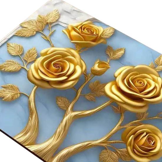 3D Floral Placemat Diatomaceous Earth Absorbent Flower Placemat Non-slip Decorative Heat Insulation Mat for Dining Table Home Decor