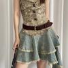 Y2k Women's Belt Vintage Dress Jeans Belt Retro Wide Waist Belt Waist-Cinching