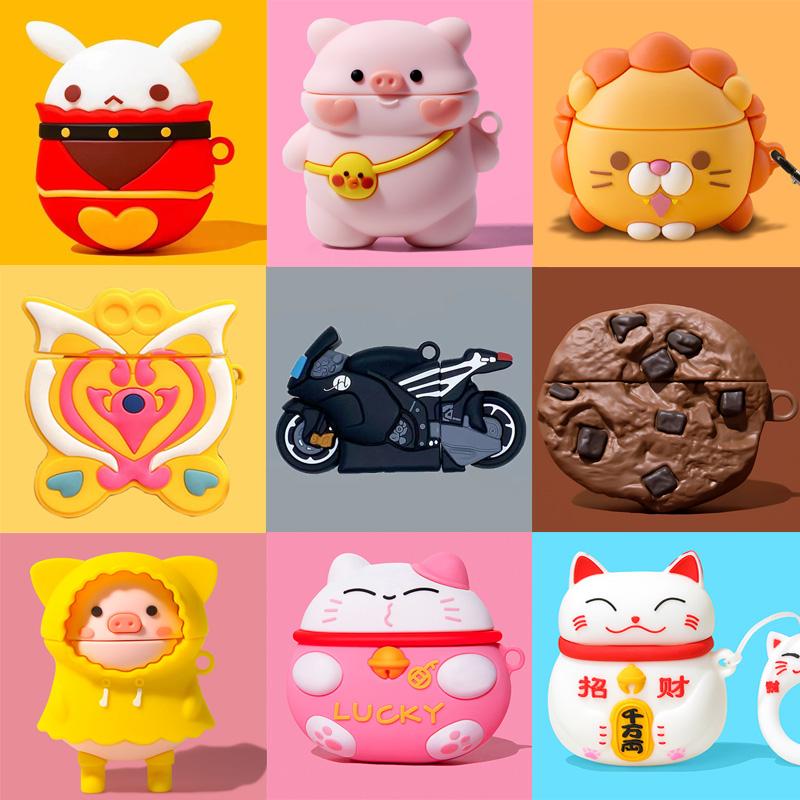 3D чехол для наушников AirPods 2 3 Pro силиконовый чехол милый чехол для наушников Apple Air Pods Pro 2 3 1 чехол для наушников зарядное устройство