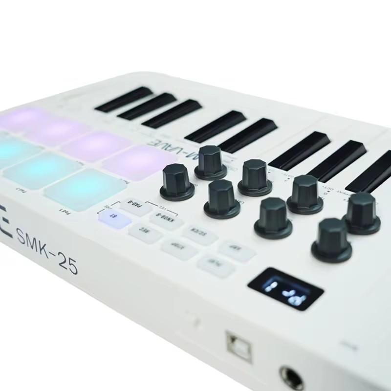 Портативный секвенсор MIDI клавиатура Контроллер RGB перкуссионный пэд клавиатура электронное пианино