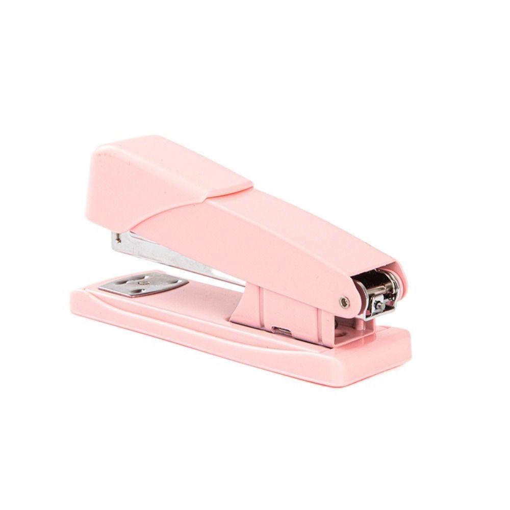Степлер большого размера, экономящий усилия, цвета макарон, машина для сшивания бумаги, школьные принадлежности