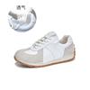 Fashion New 2025 Women Sneakers Summer Autumn Genuine Leather Retro Fashion Casual Flats Women Lace-up German Training Shoes Women