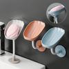 Wall Mounted Soap Box Non-slip Drain Soap Dish Sponge Soap Holder Bathroom Accessories