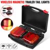 Wireless Magnetic LED Truck Tail Light Trailer Rear Light Signal Warning Brake Light for Caravans Campers Lorry Caravan RV  2pcs